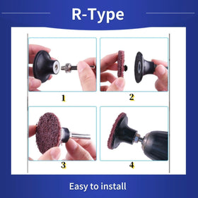 SIGNI R-Type 2-Inch maroon disc prep for welding and autobody work
