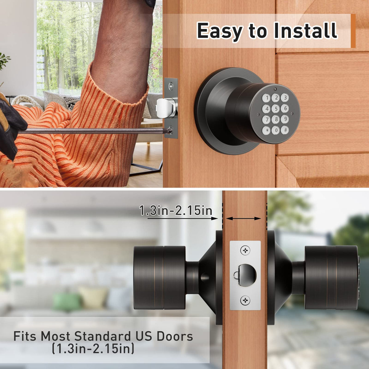 Signstek keyless-entry-lock battery compartment exposed for quick battery changes