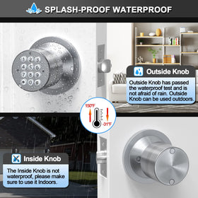 Signstek keyless entry lock easy installation with a screwdriver.