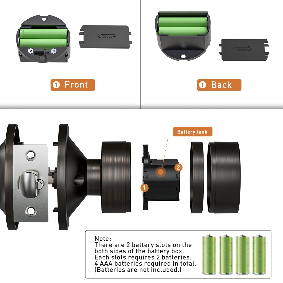 Signstek keyless-entry-lock left-right-handed compatibility for versatile doors