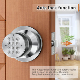 Signstek keyless entry lock mute function prevents beeps from revealing codes.