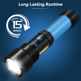 Sigoobal flashlight adjustable head adapts lighting to scenes