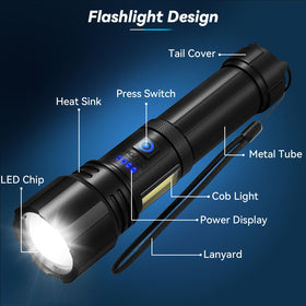 Sigoobal flashlight red light mode supports signaling or night tasks.