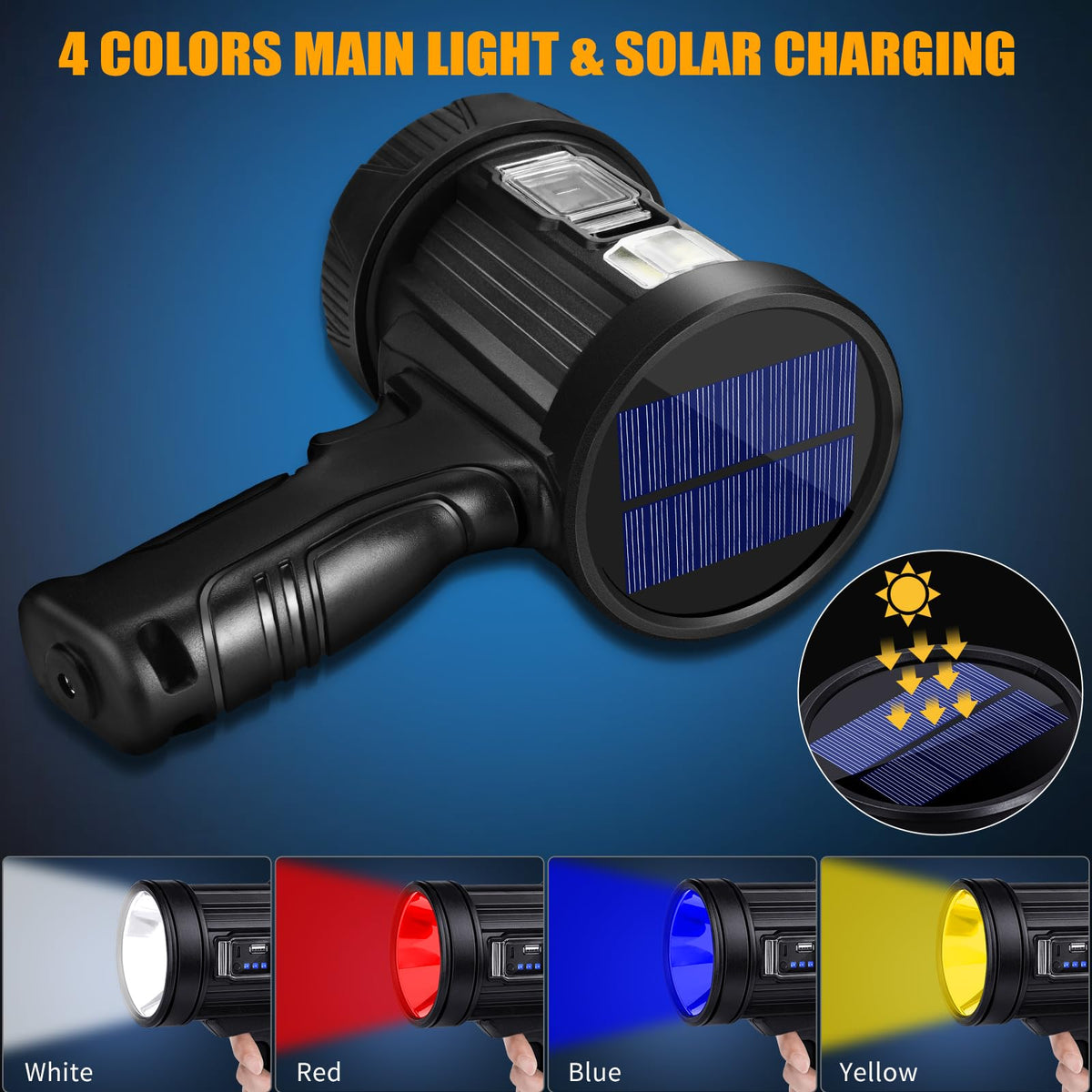 Sigoobal Front light with filters enables color options for signaling.