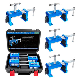 SIIIXS 4-Pack Cabinet Clamps in use for face-frame installation, quick securement.