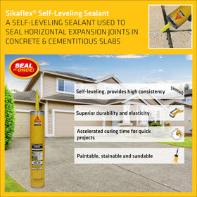 Cartridge and caulking gun ready for Sikaflex sealing on large projects.