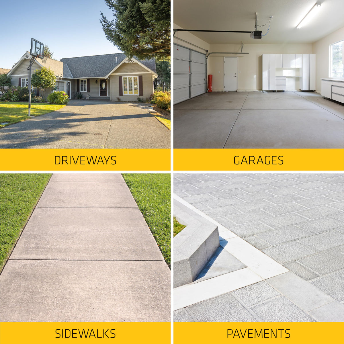 Paintable and sandable Sikaflex blending with surrounding concrete for a seamless finish.