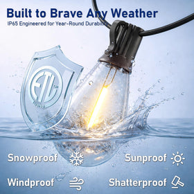Sikitul weatherproof outdoor lights withstand rain and snow
