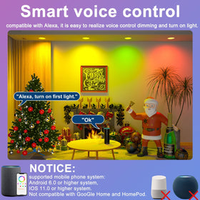 SikSog 4in RGB+CCT downlight installed in ceiling for ambient lighting