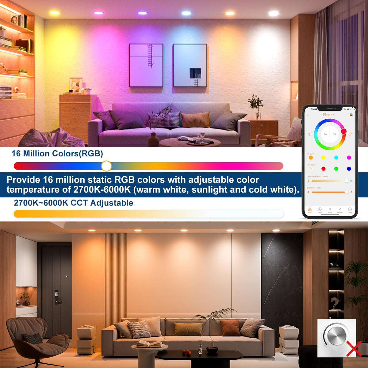 SikSog BT Mesh image shows scalable control for up to 125 lights.