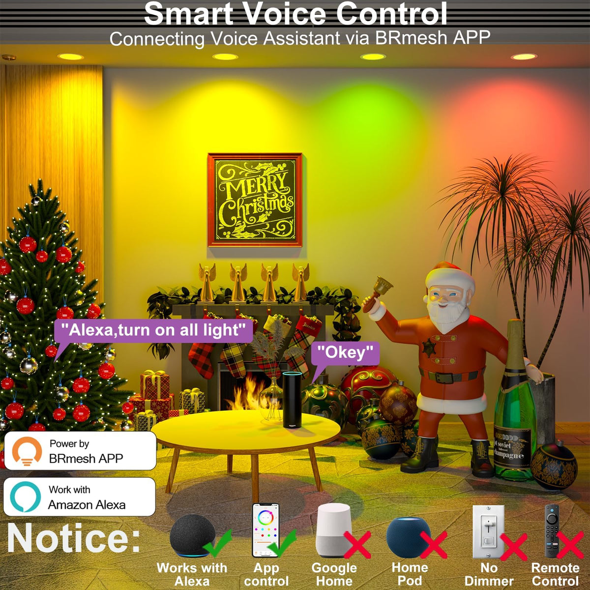SikSog color demo shows vibrant RGB and tunable white options for mood.