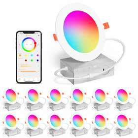 SikSog smart downlight front view for seamless ceiling illumination.