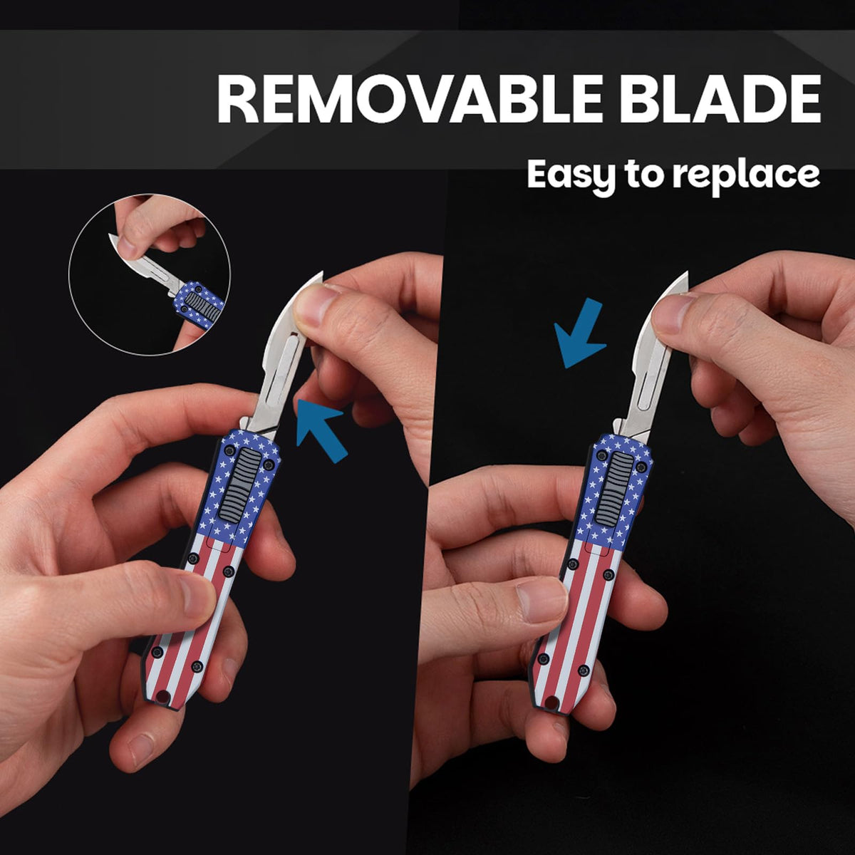 Silaoburi blade safety cover adds protection during handling.
