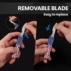 Silaoburi blade safety cover adds protection during handling.