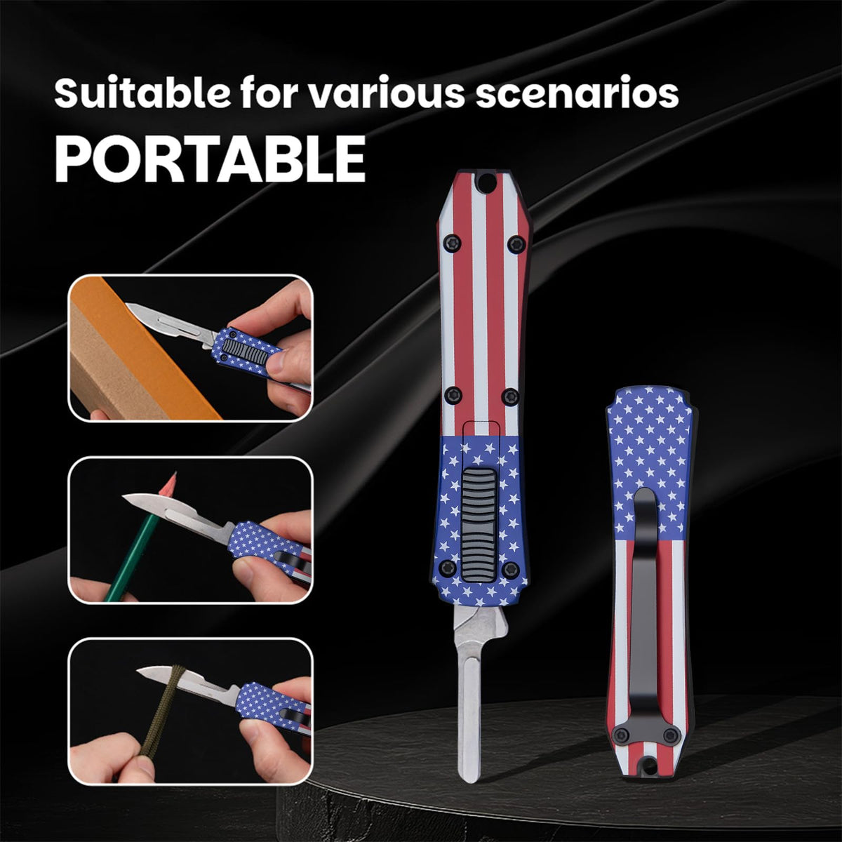 Silaoburi non-slip handle texture improves grip in wet conditions.