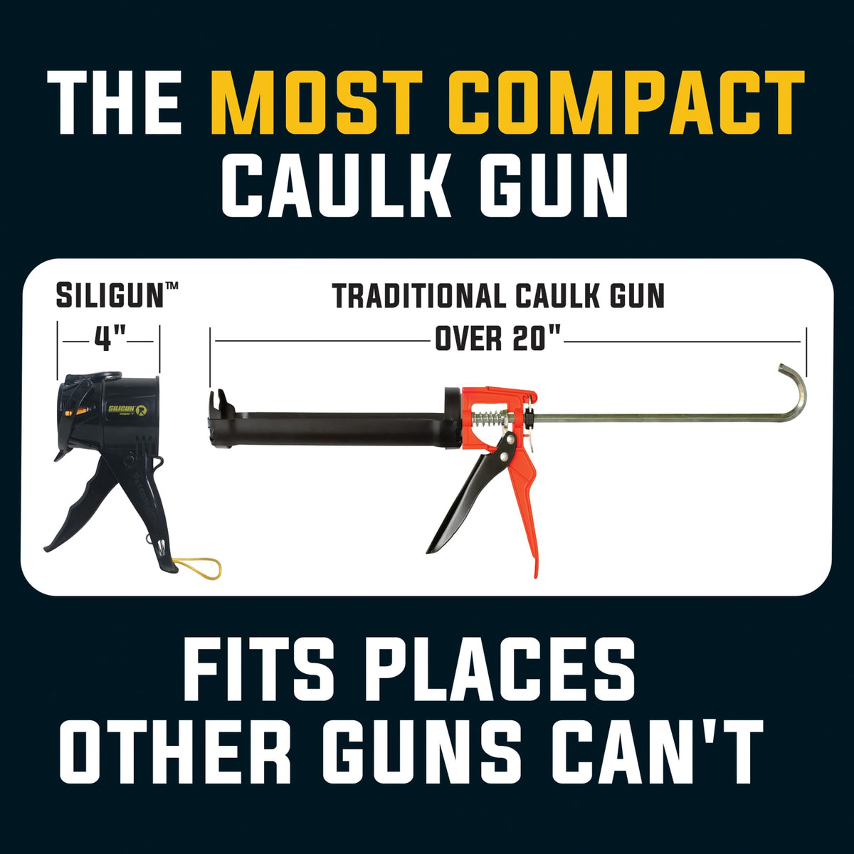 SILIGUN loads a 10 oz tube smoothly for fast home repairs.