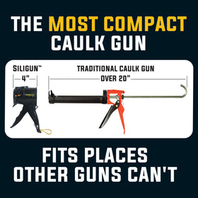 SILIGUN loads a 10 oz tube smoothly for fast home repairs.