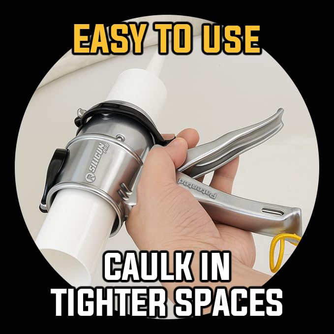 SILIGUN PRO No-drip release minimizes caulk mess after use.