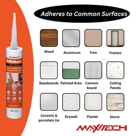 SILIMAX Painter's Caulk window seal for interior gaps.