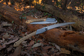Ergonomic arbor composite handle on Silky BigBoy 2000 folding saw