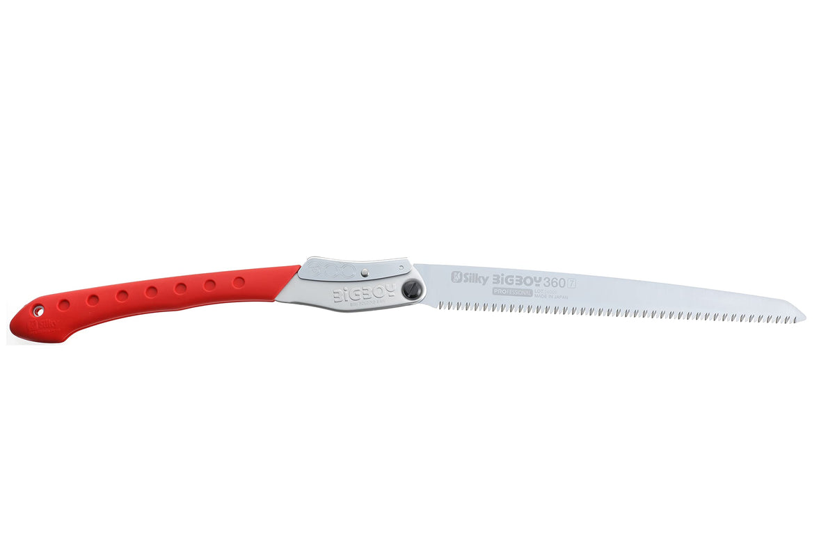 Silky BigBoy folding saw folded compact for easy transport.