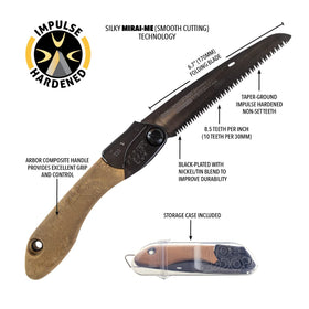 Silky Pocketboy impulse-hardened teeth deliver cleaner cuts and durability.