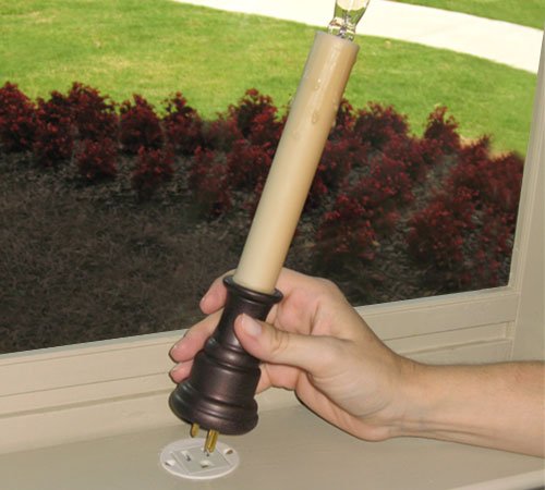 Sillites white receptacle designed for easy wood-surface installation.