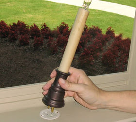 Sillites white receptacle designed for easy wood-surface installation.