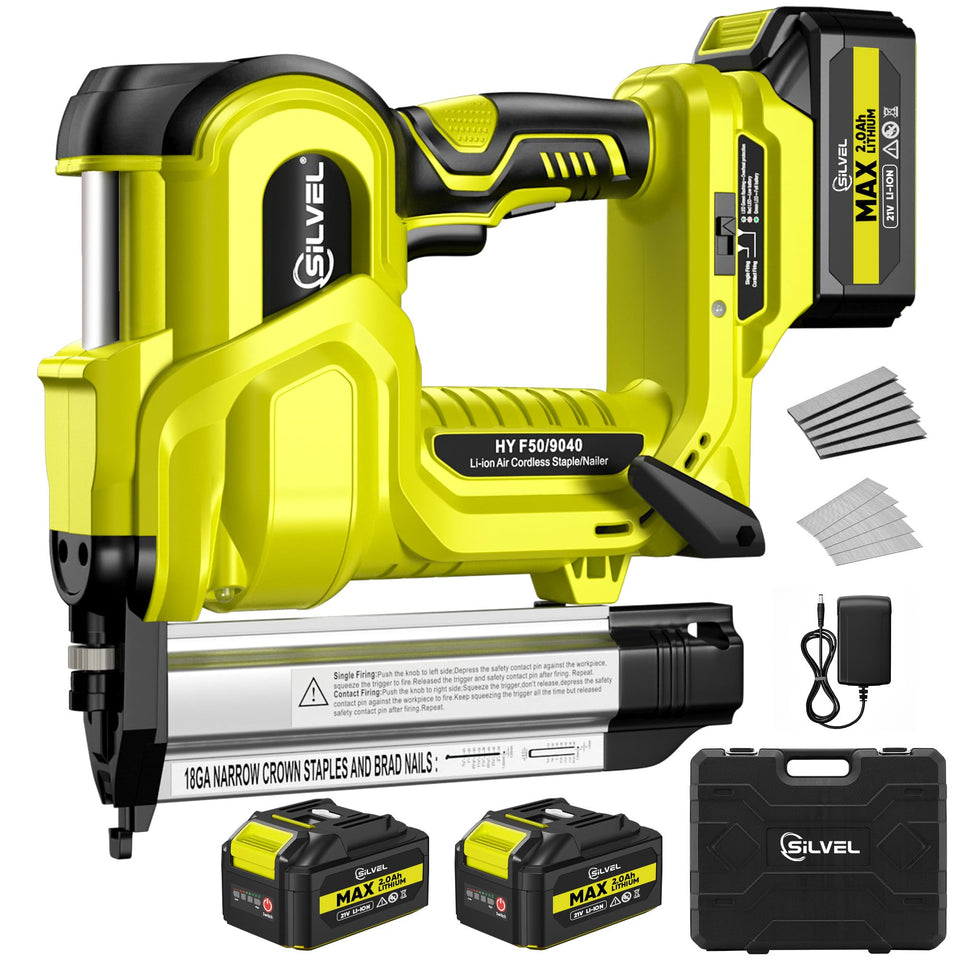 SILVEL 2in cordless brad nailer in use for fast woodworking projects.