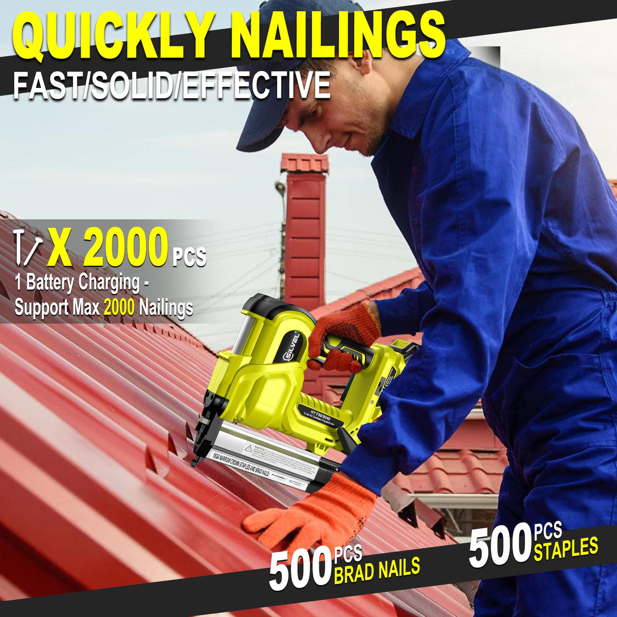 SILVEL lightweight ergonomic handle reduces fatigue during extended use.