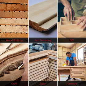 SILVEL Wood Router dust cover provides a clear view and cleaner work