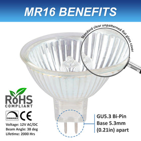 Simba Lighting 2700K warm white MR16 bulb for cozy desk lighting