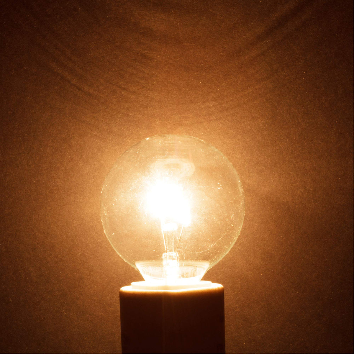 Simba Lighting chandelier light bulb adds soft warmth to decorative fixtures.