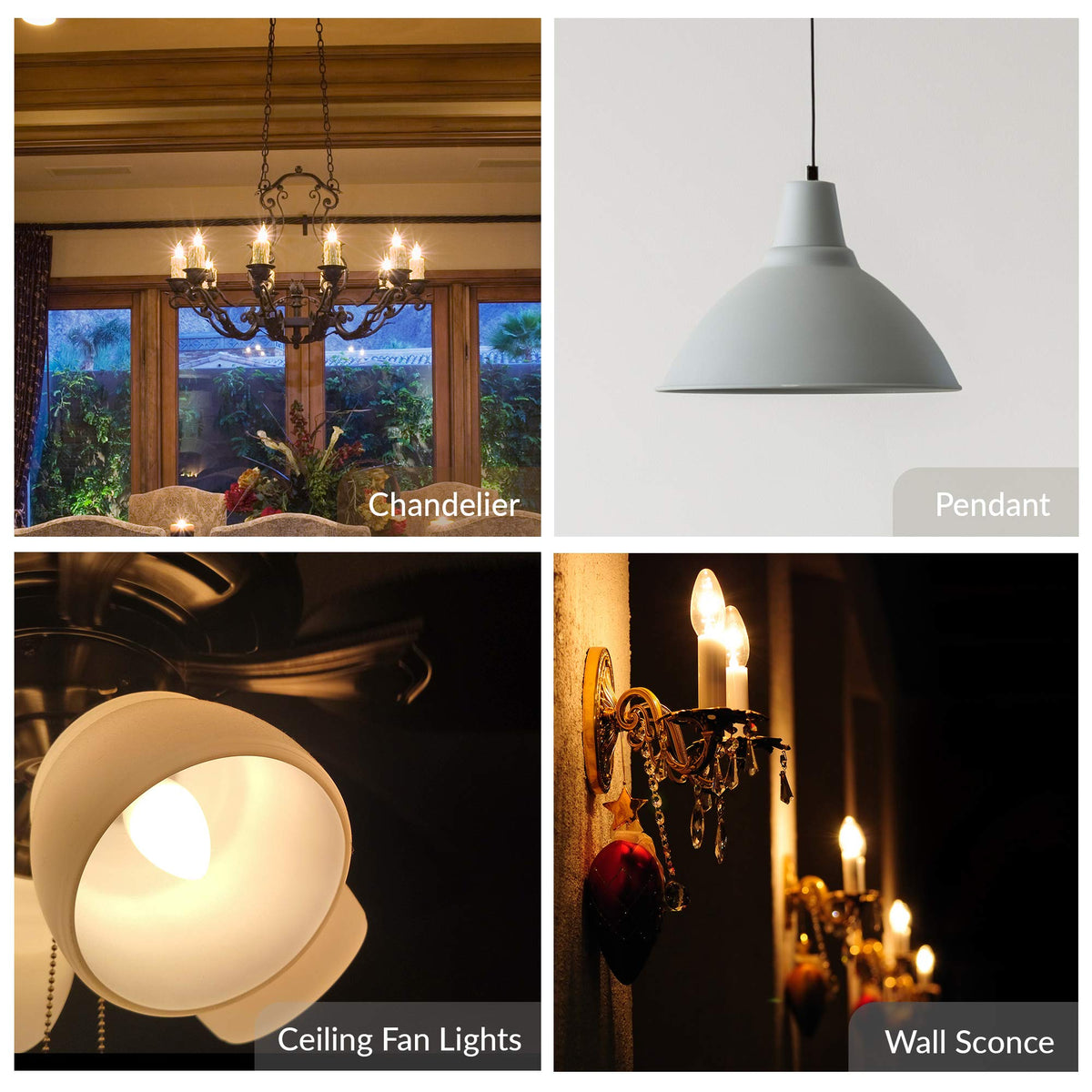 Simba Lighting clear glass torpedo bulb with CRI 100 vibrant colors.