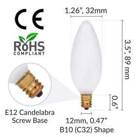 Simba Lighting decorative chandelier bulb enhances elegance and mood.