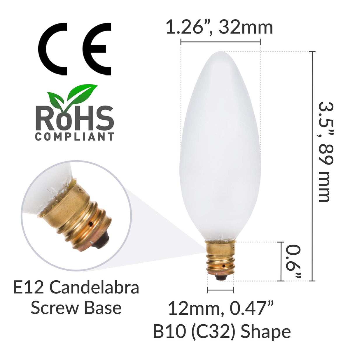 Simba Lighting dimmable candle bulb ideal for mood control in rooms