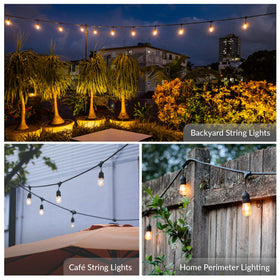 Simba Lighting dimmable S14 bulb for versatile outdoor ambiance.