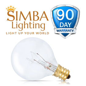 Simba Lighting E12 candelabra base fits standard string sockets.