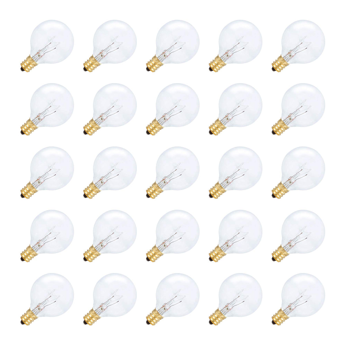 Simba Lighting globe bulb 5W with E12 base, ideal for outdoor string lights.