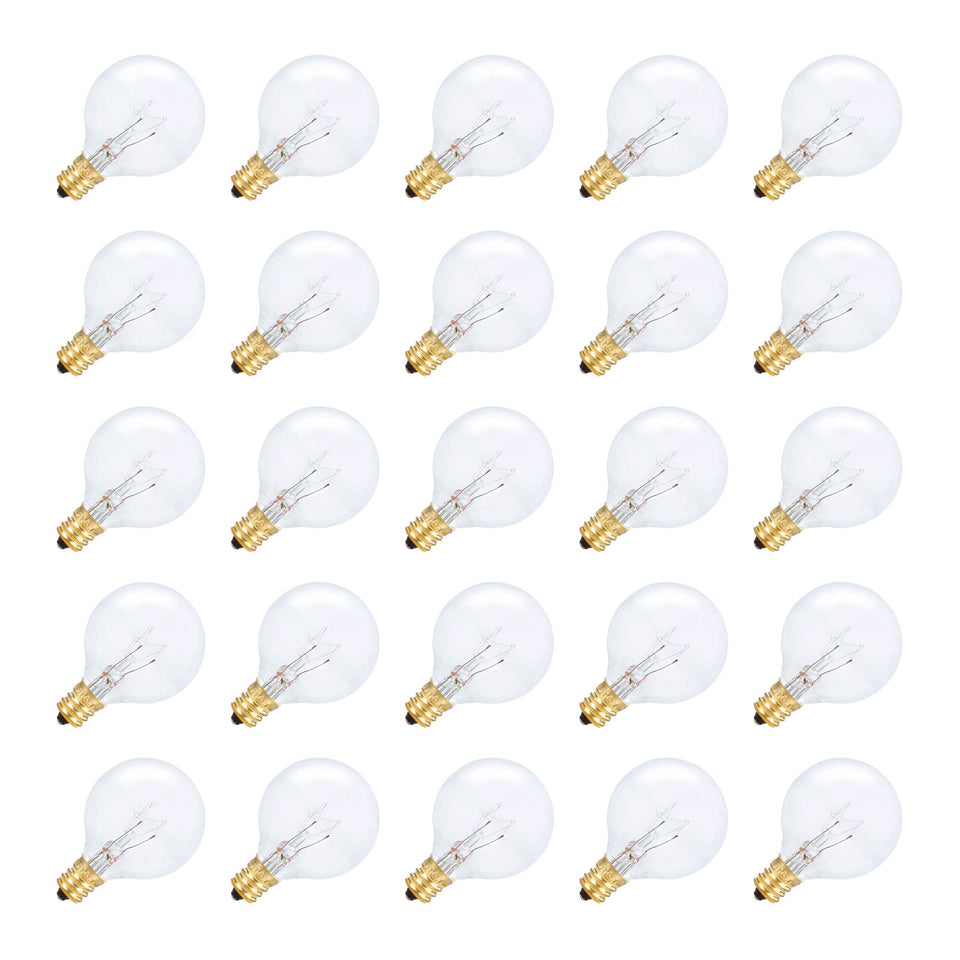 Simba Lighting globe bulb 5W with E12 base, ideal for outdoor string lights.
