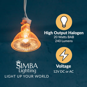 Simba Lighting GU5-3 MR16 bipin base for easy replacement