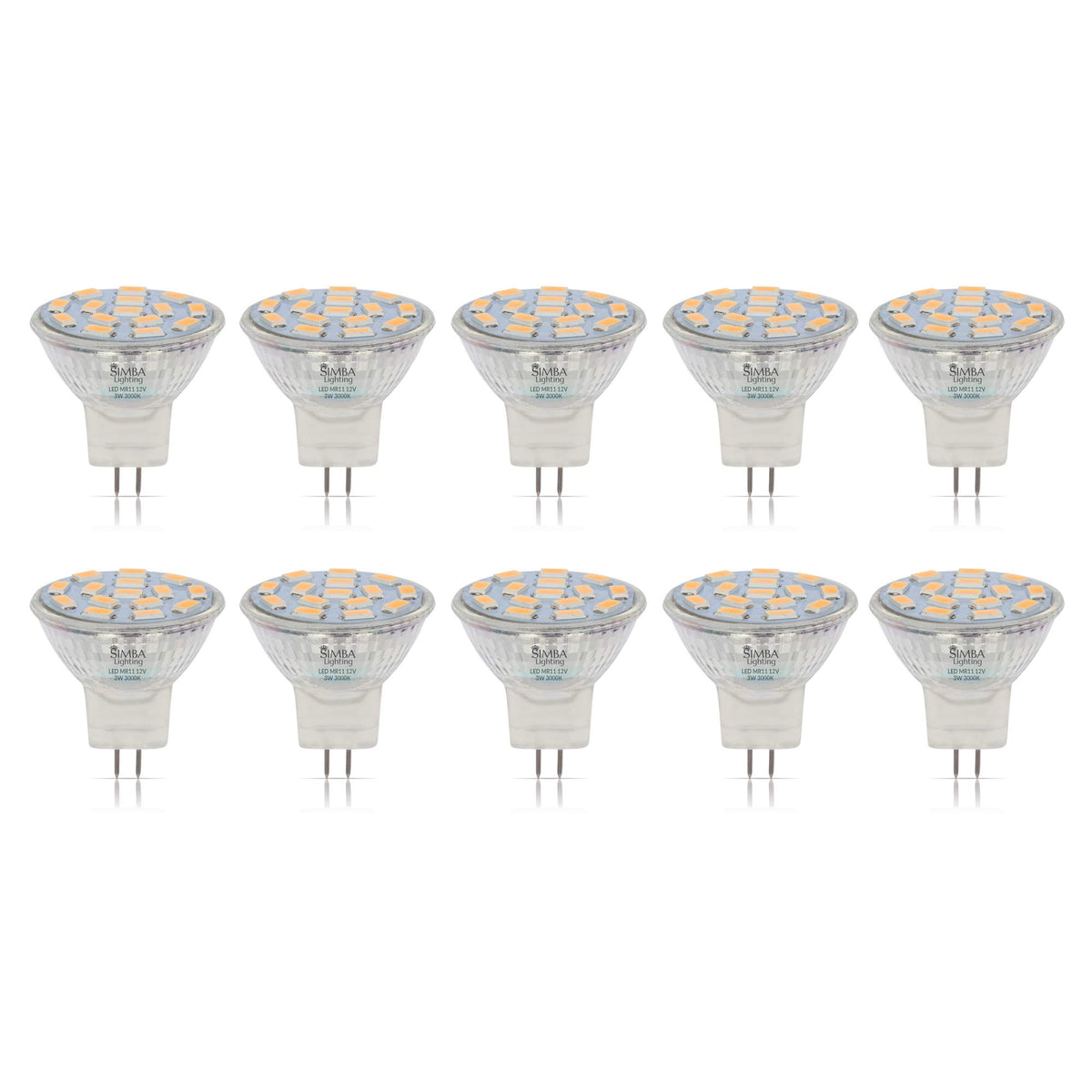 Simba Lighting MR11 LED bulb with 120-degree flood beam for landscape lighting