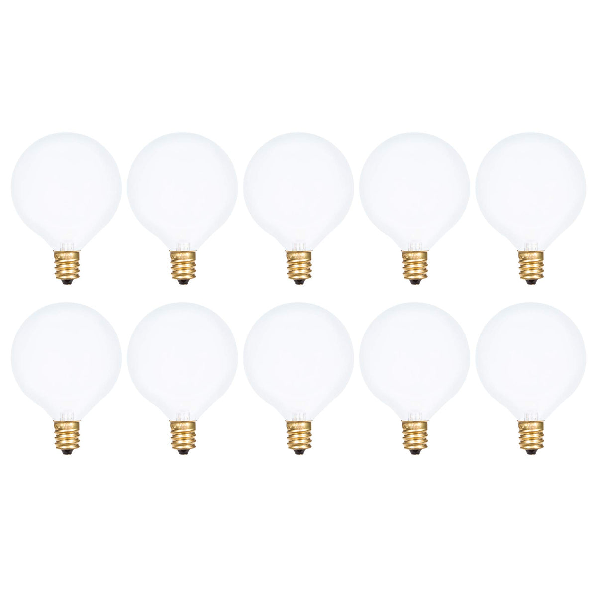 Simba Lighting small globe G16.5 bulb for chandeliers with warm dimmable glow