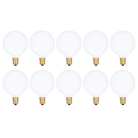 Simba Lighting small globe G16.5 bulb for chandeliers with warm dimmable glow