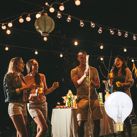 Simba Lighting 2700K warm white glow for cozy outdoor evenings.