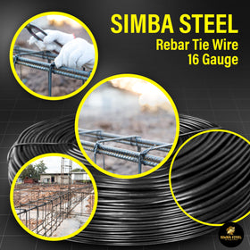 SIMBA STEEL rebar wire ready for concrete pour use in reinforced pours.