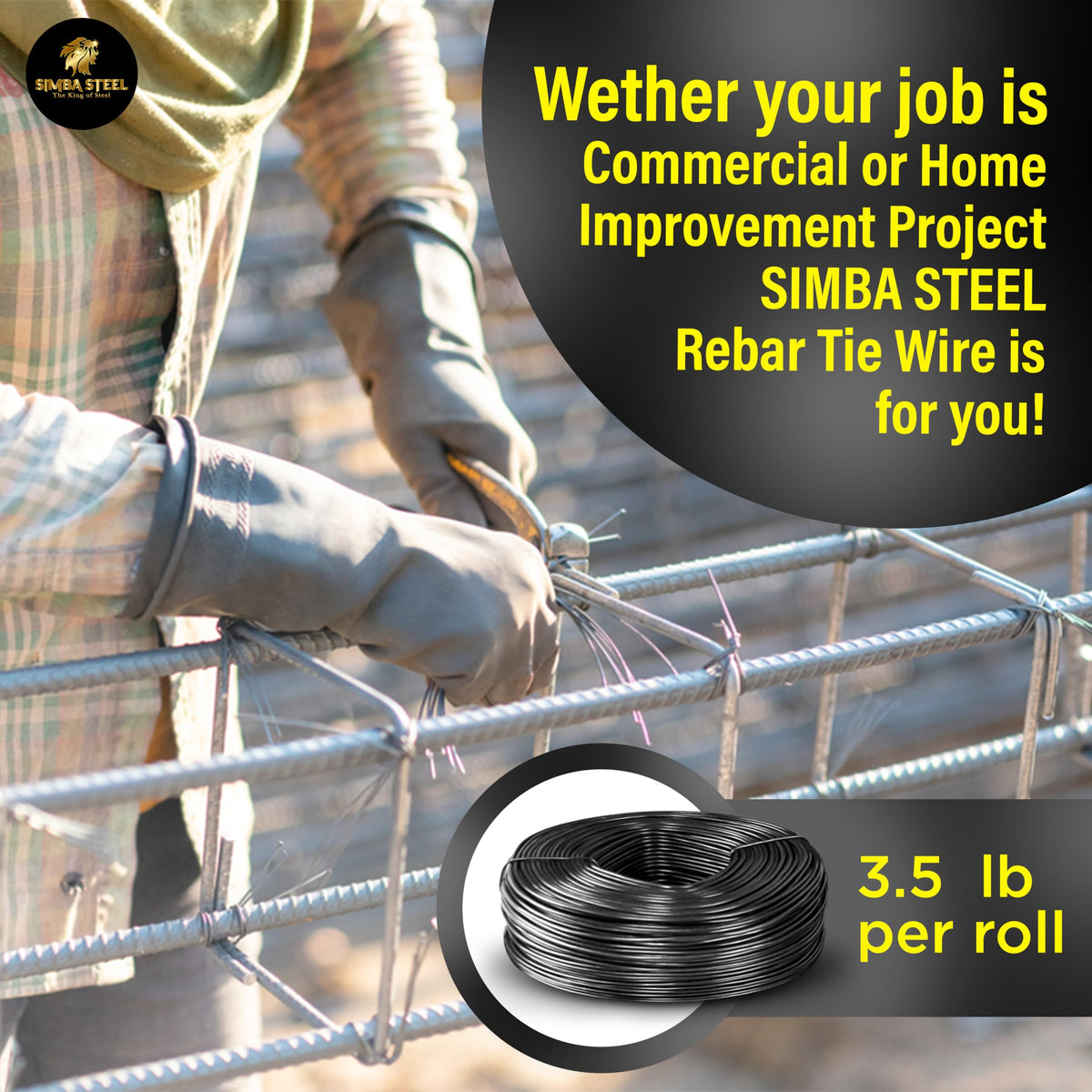 SIMBA STEEL soft annealed wire demonstrating easy bending with reliability.