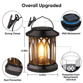 SIMLIX solar lantern carry handle for easy transport and flexible use.