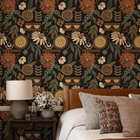 Simon&Siff removable wallpaper leaves no residue on bathroom or kitchen surfaces.