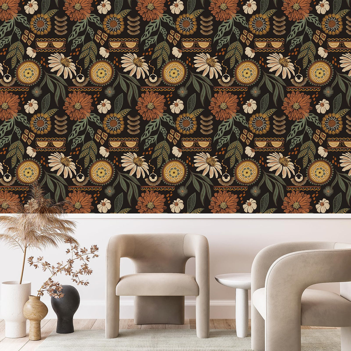 Simon&Siff thick vinyl wallpaper feels durable on flat surfaces.